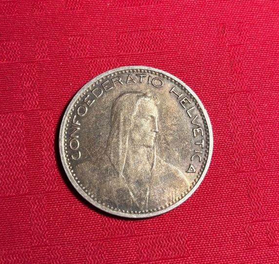 Pièce 5 francs suisse 1923