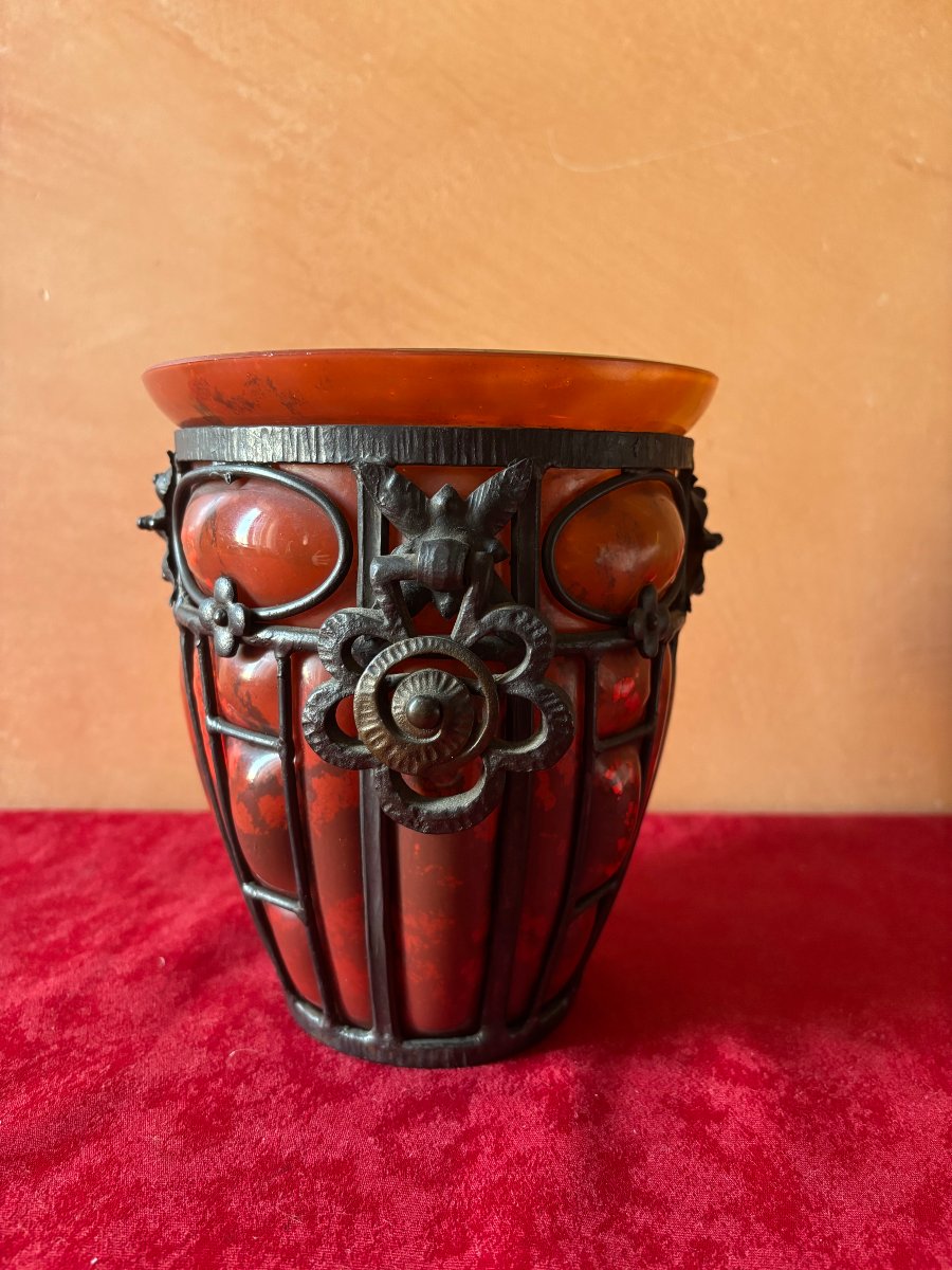 Vase Daum et Majorelle-photo-2