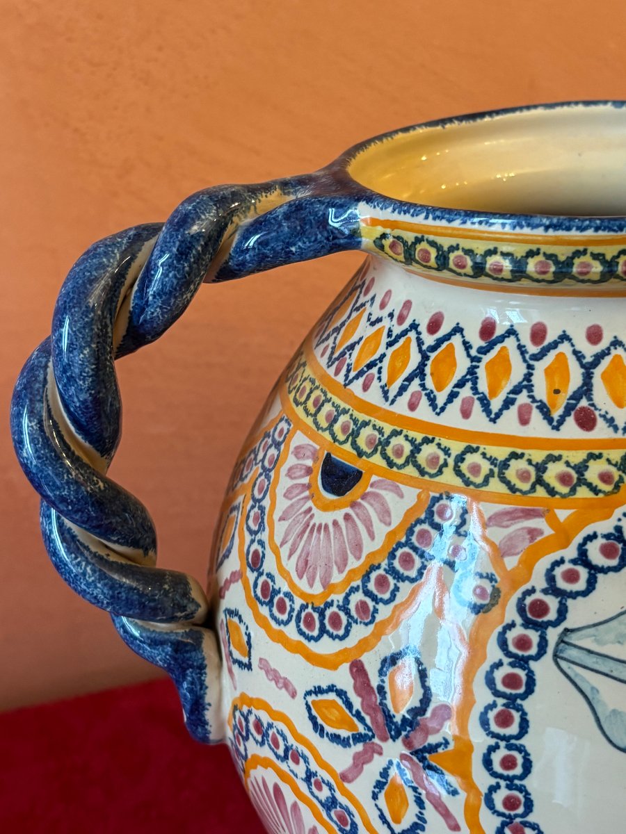 Henriot Vase In Quimper-photo-3