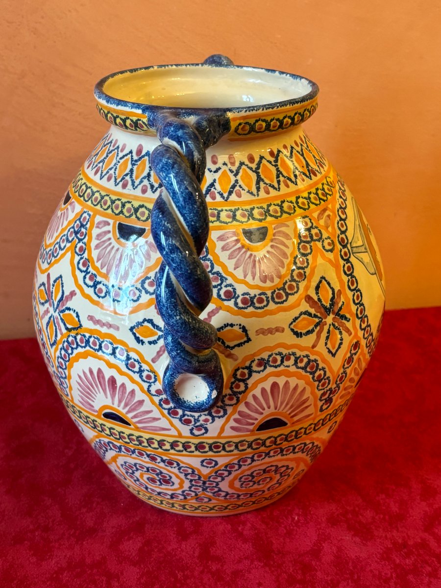 Henriot Vase In Quimper-photo-2