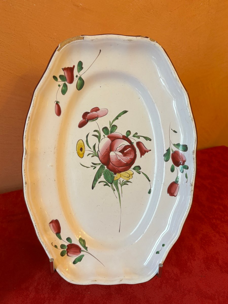 2 Oval Earthenware Plates-photo-3