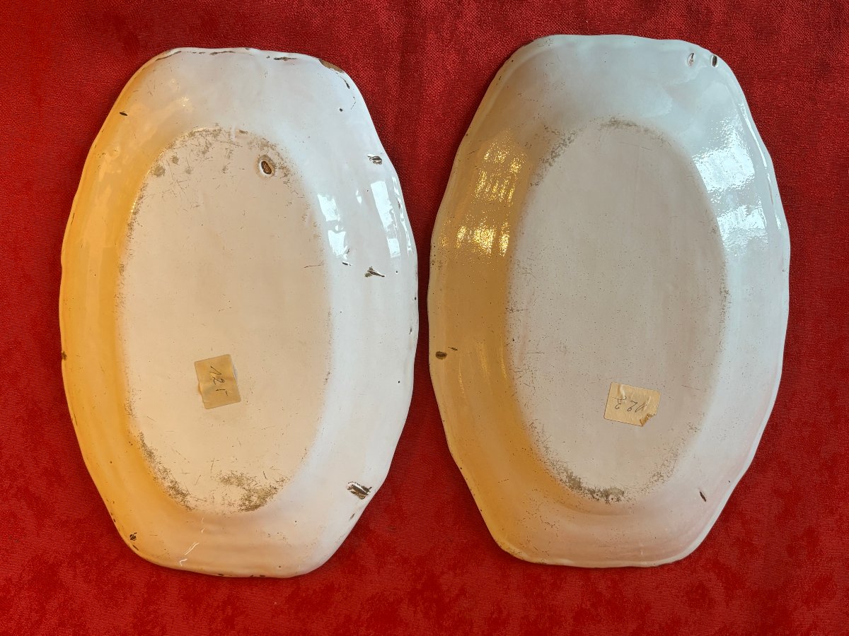 2 Oval Earthenware Plates-photo-4