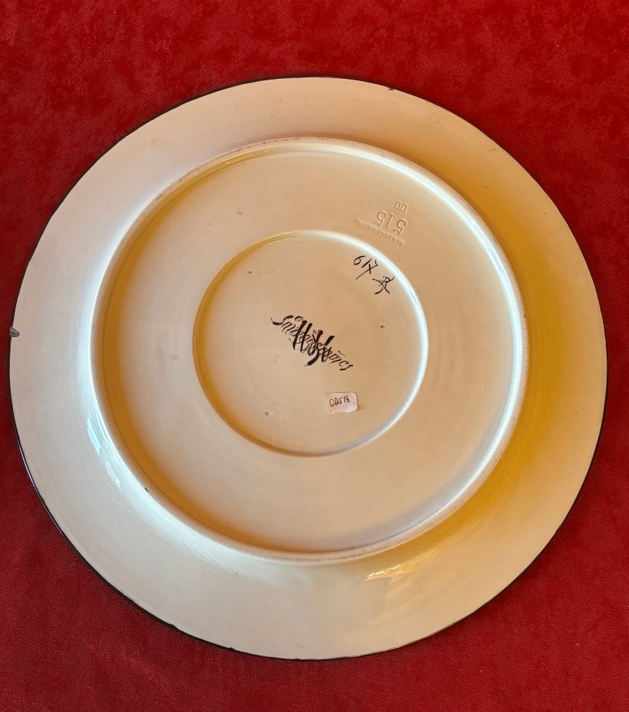 Pair Of Majolica Plates-photo-2