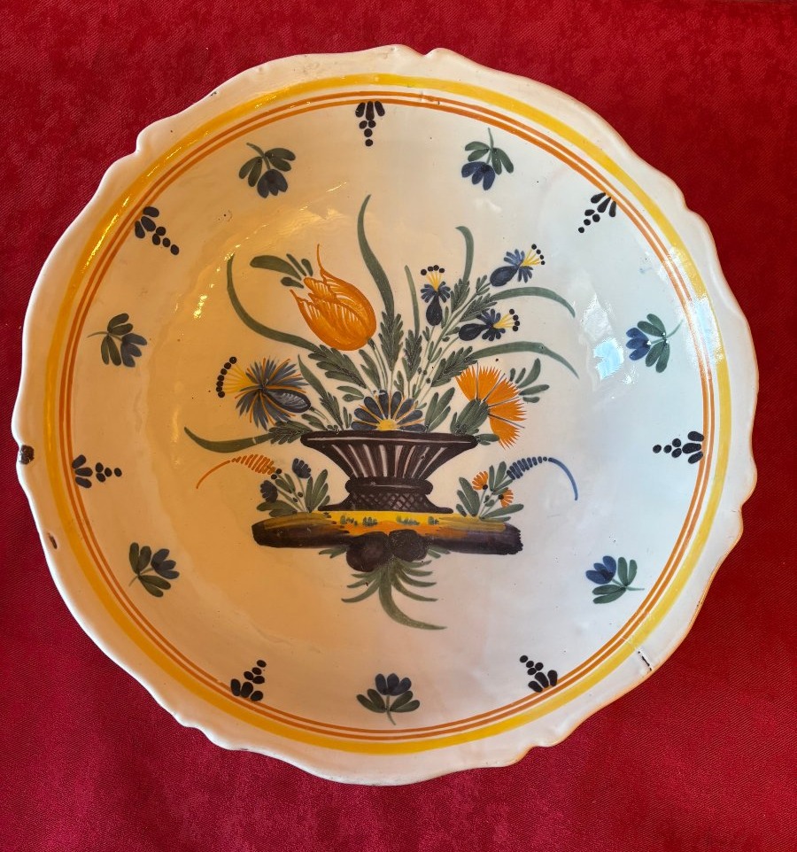 Grand saladier faïence 18ème