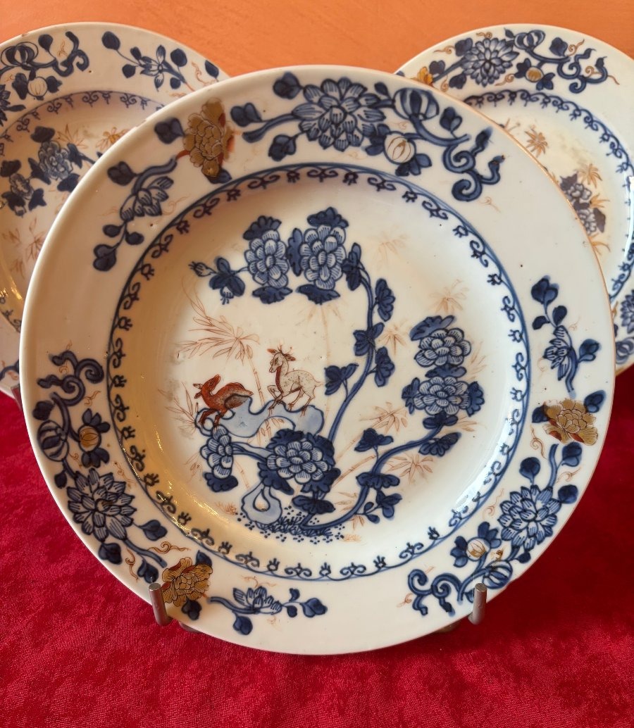 Assiettes Chine 18ème siècle-photo-2