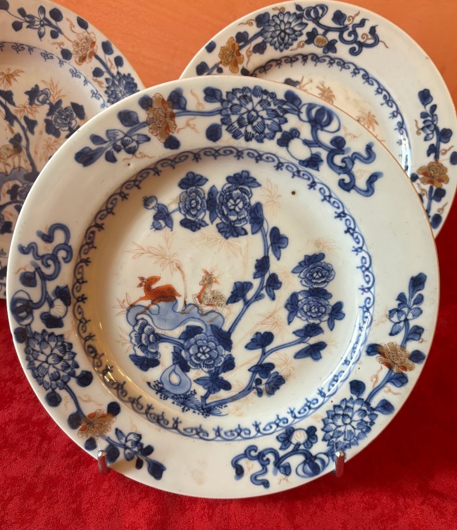 Assiettes Chine 18ème siècle-photo-4