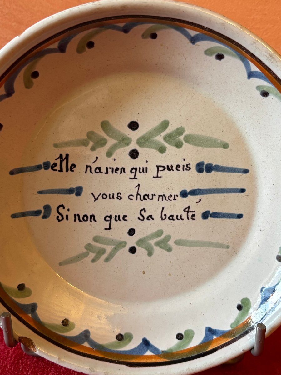 Assiette creuse 18/19ème siècle-photo-2