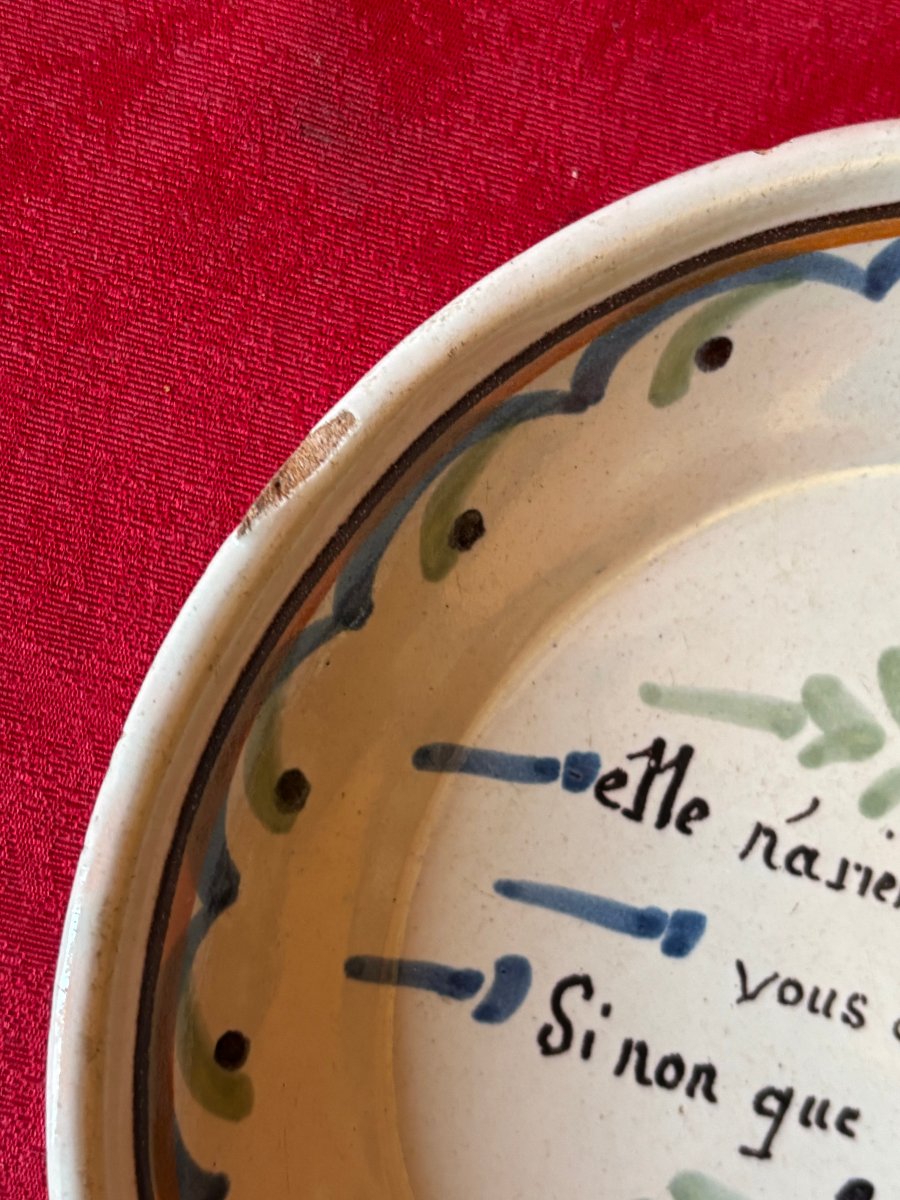 Assiette creuse 18/19ème siècle-photo-1