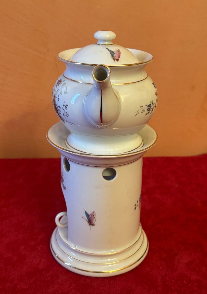 Tisanière en porcelaine 19ème siècle-photo-4
