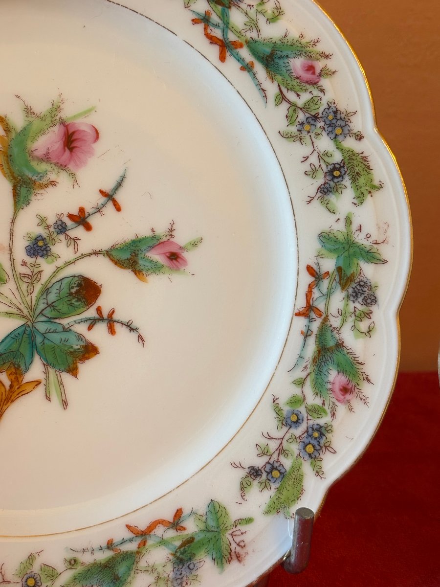6 assiettes en porcelaine fine-photo-2