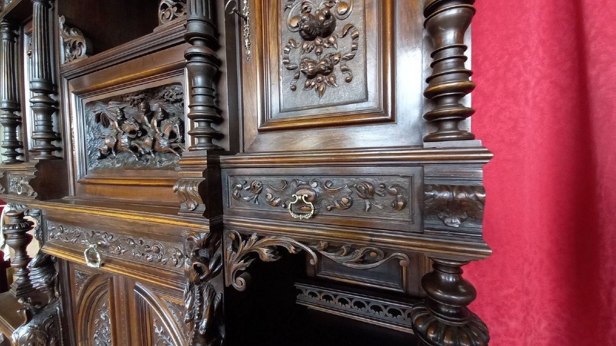 Neo Renaissance Walnut Cabinet-photo-2