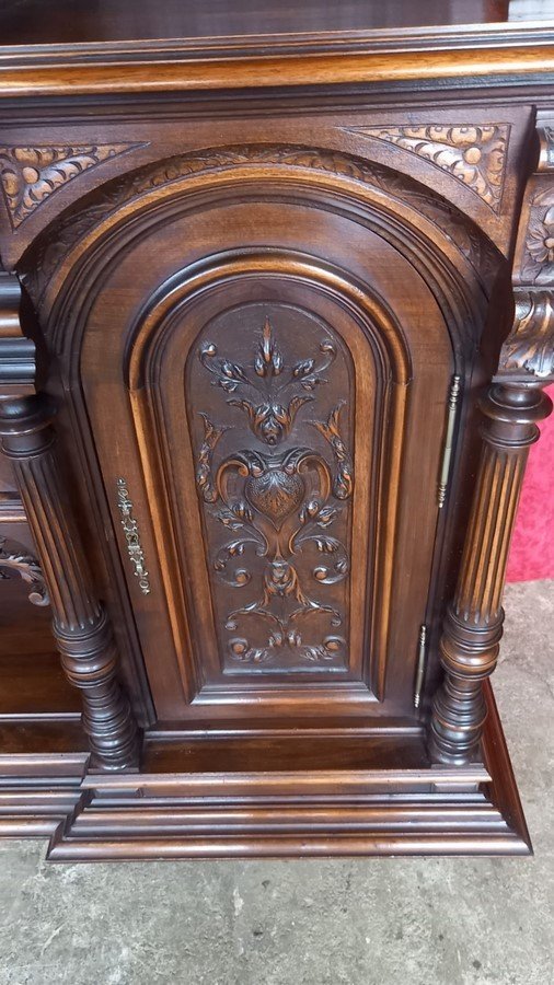 Neo Renaissance Walnut Cabinet-photo-3