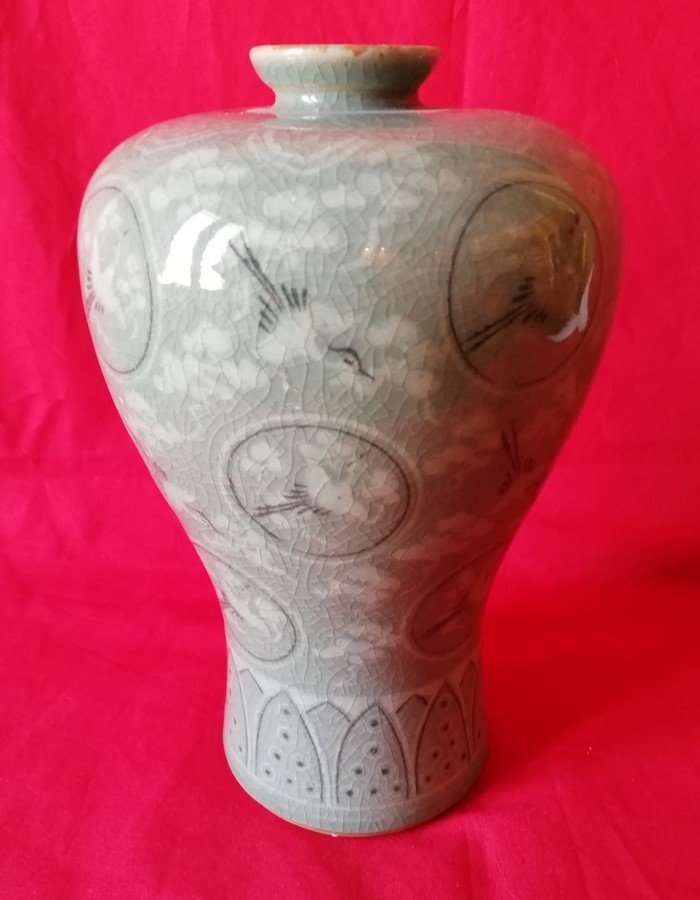 Asian Celadon Vase-photo-4