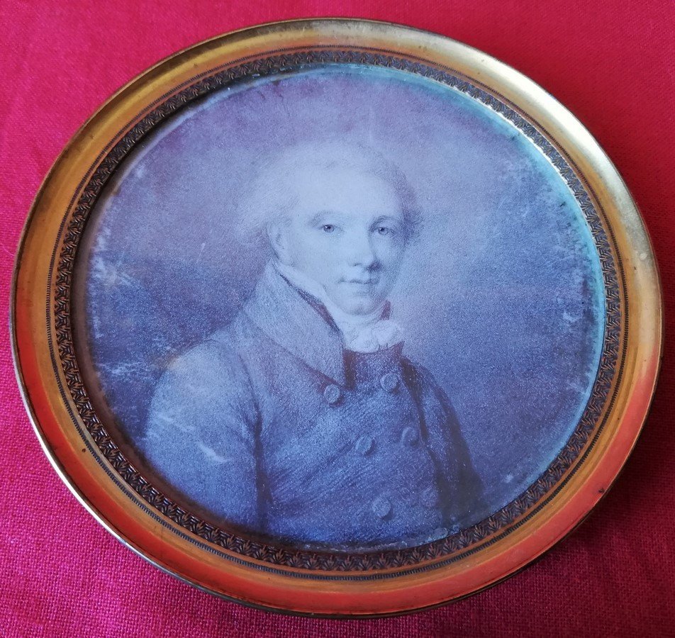 Miniature portrait d'homme