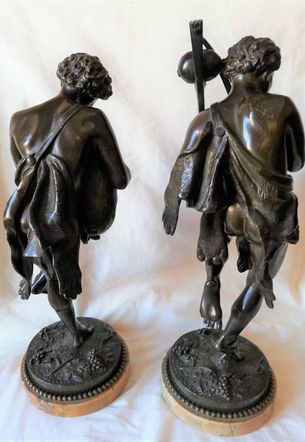 Paire de sculptures en bronze-photo-3