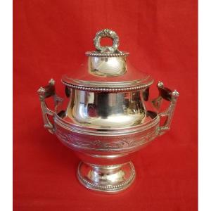 19th Century Silver Sugar Bowl