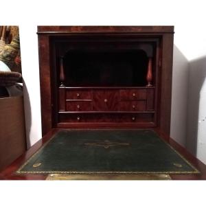 Small Secretary With Mahogany Doors