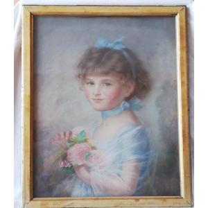 Pastel de jeune fille 