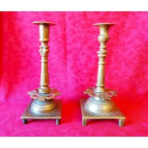 Pair Of High Period Candlesticks 