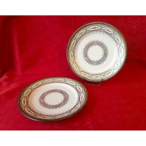 Pair Of 19th Century Porcelain Plates  