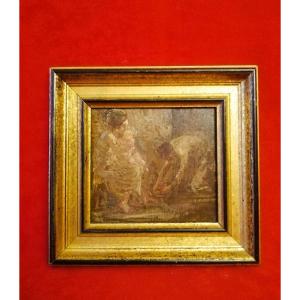 Framed Oil On Panel By Léonce Pelletier  