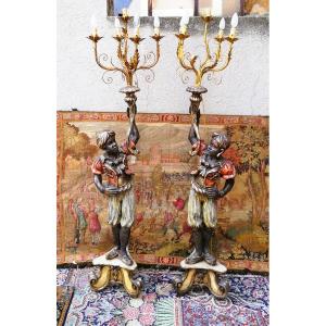 Paire de torchères 