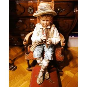 19th Century Earthenware Sculpture 