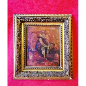 Framed Oil On Panel 