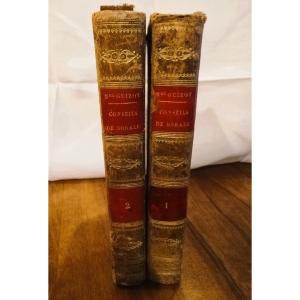 Deux volumes reliés cuir 1828