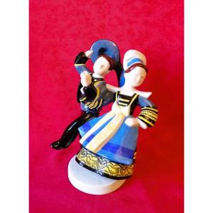 Breton Dancing Couple 