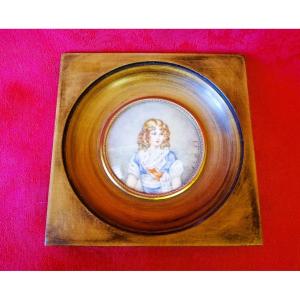 Miniature représentant le Roi de Rome enfant 