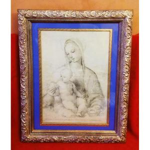 Dessin Vierge à l'enfant 