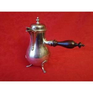 Chocolatière en argent massif