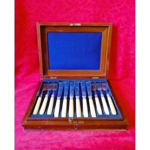 Service à poissons en coffret 