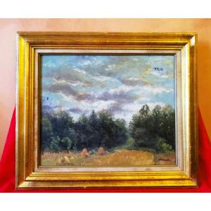 Framed Oil On Canvas