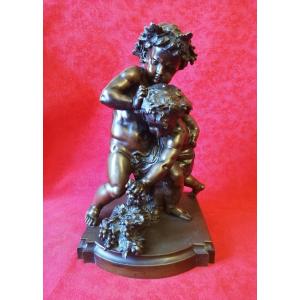 Groupe de deux putti  