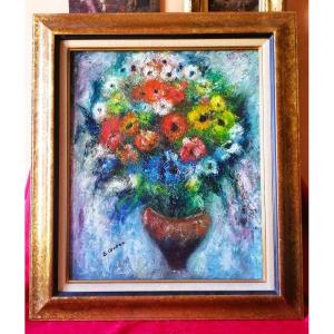 Tableau huile sur toile de E. GOERG 