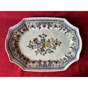 18th-century Rouen Earthenware Dish