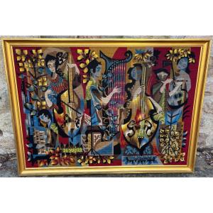 1970s Tapestry By Jean-claude Duprez