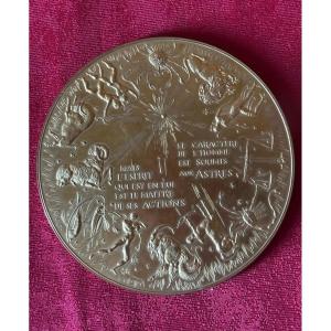 Huge French Greeting Medal