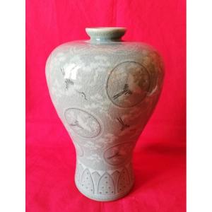 Asian Celadon Vase