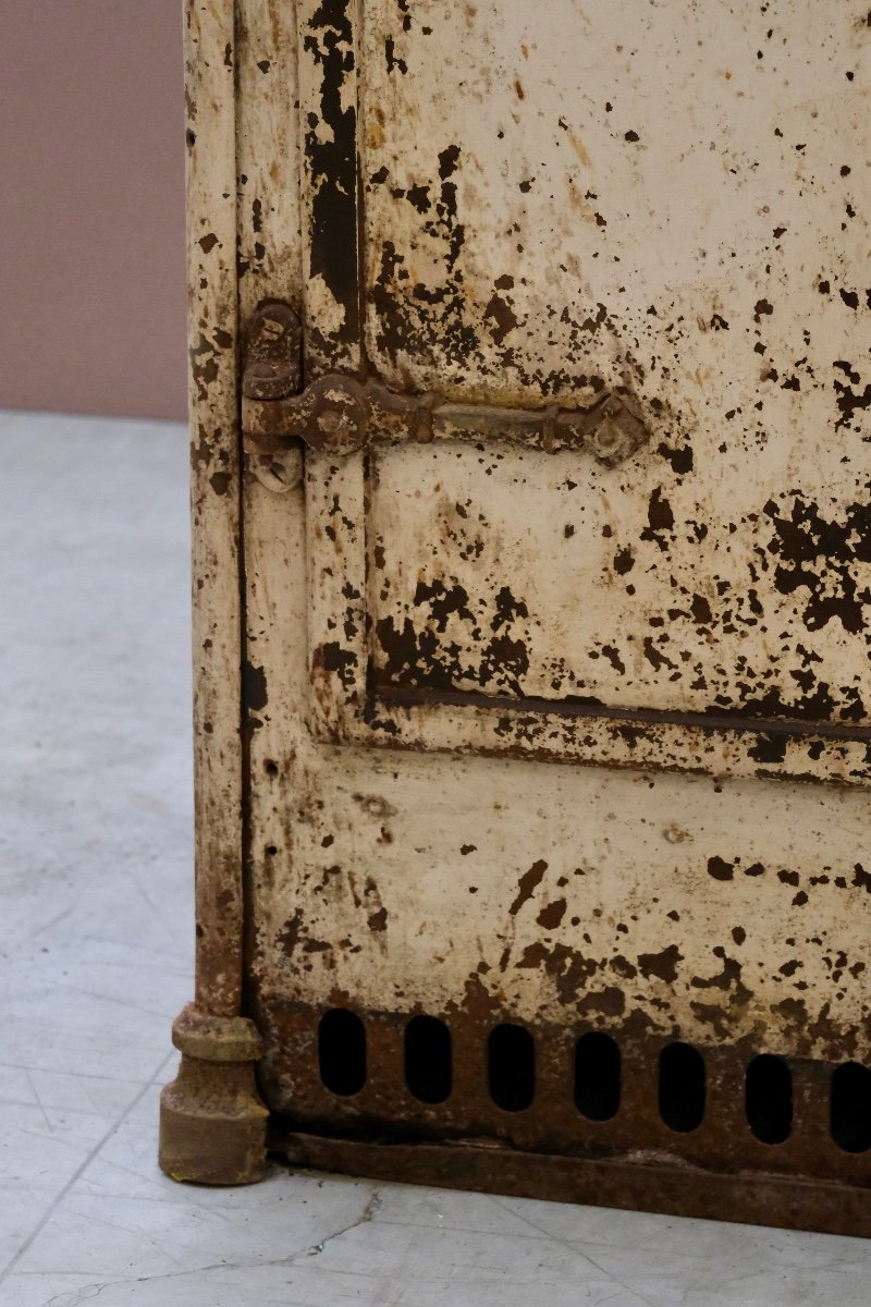 Rare Cast Iron Cabinet Dated 1847-photo-4