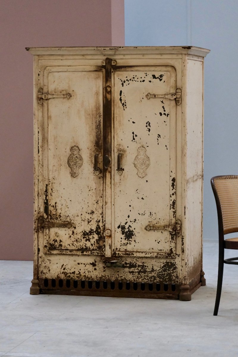 Rare Cast Iron Cabinet Dated 1847