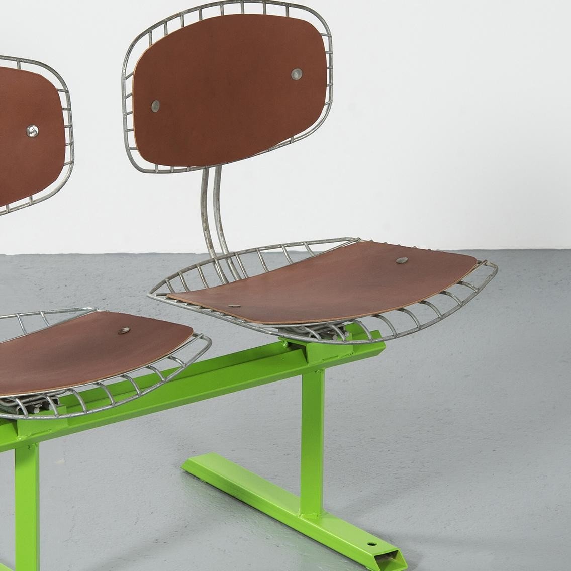 Michel Cadestin: Beaubourg Bench With 4 Seats 1974-photo-3