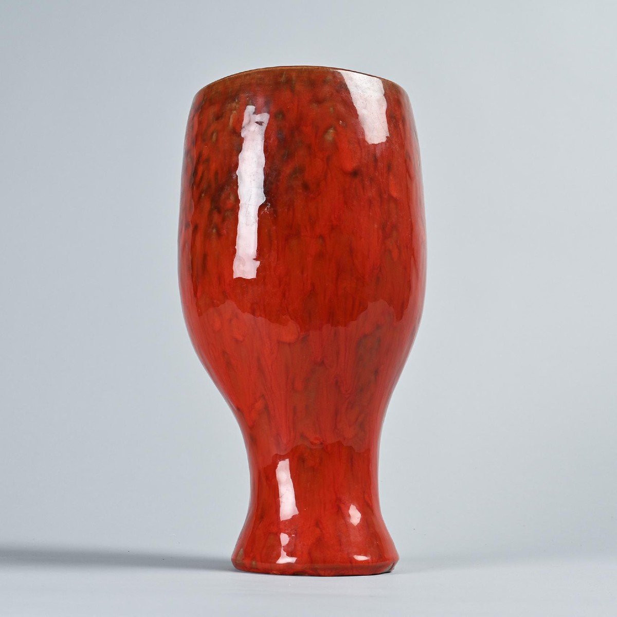  Pièce Unique:  Large Vase Par Robert Et Jean Cloutier, Circa 1955 -photo-2