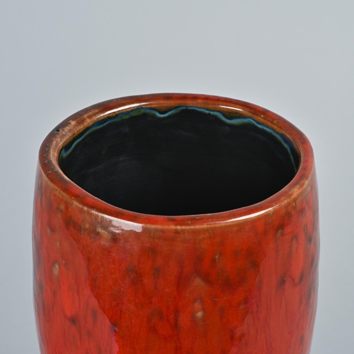  Pièce Unique:  Large Vase Par Robert Et Jean Cloutier, Circa 1955 -photo-4