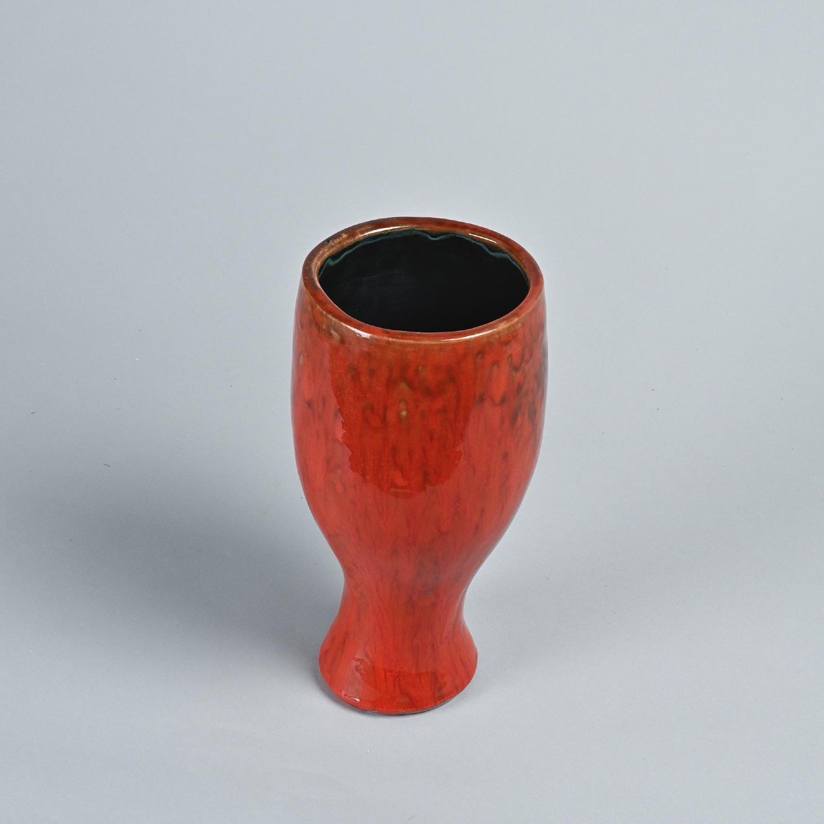  Pièce Unique:  Large Vase Par Robert Et Jean Cloutier, Circa 1955 -photo-5