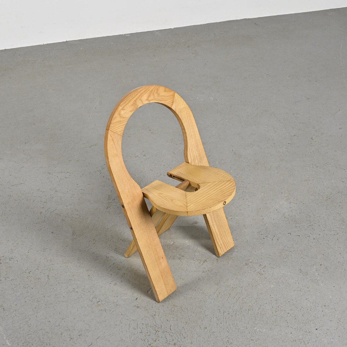 Folding Chair By Roger Tallon, Sentou Circa 1978-photo-3