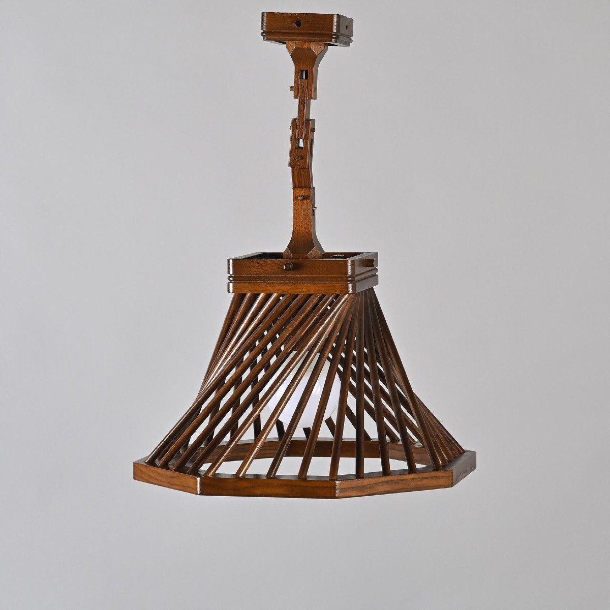 Italian Ceiling Lamp, Bontempi Circa 1980-photo-4
