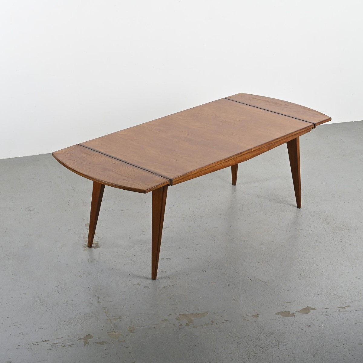 Table à Rallonges En Acajou Par A. Sornay, France 1950 